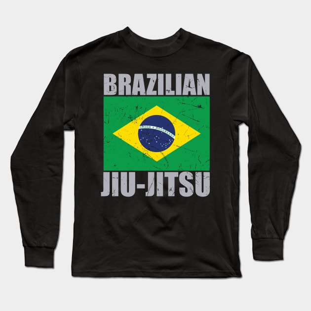 Brazilian Jiu Jitsu (BJJ) Long Sleeve T-Shirt by fromherotozero